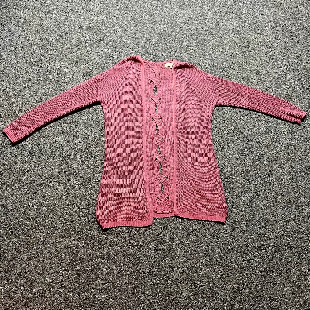 Mauve Knit Cardigan